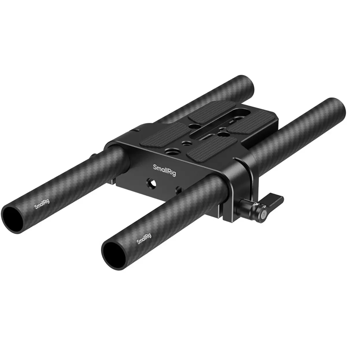SmallRig Portable Camera Equipment Bottom Mount Plate with Dual 15mm Rod Clamp, Black Camera Accessories