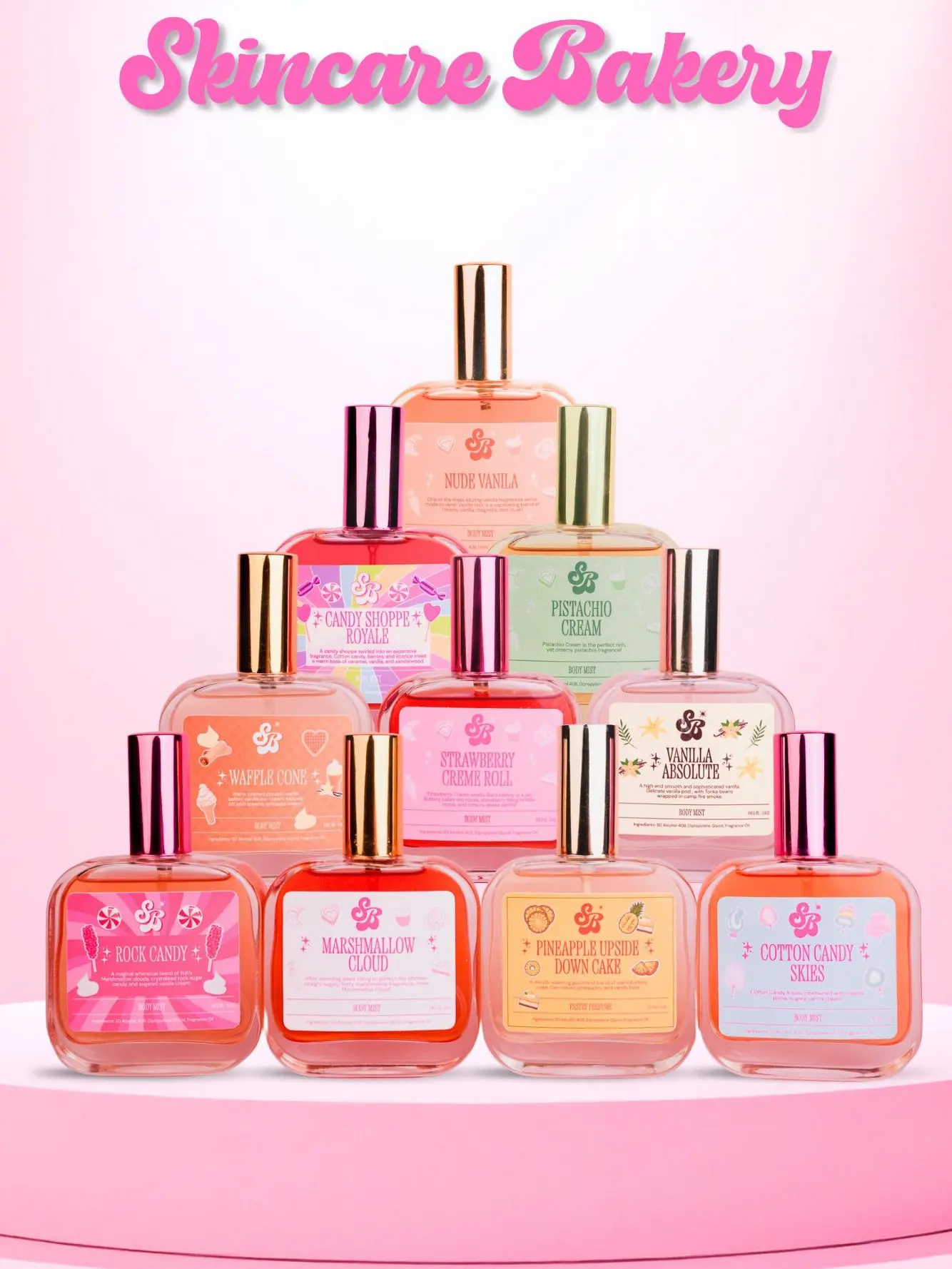 The Skincare Bakery: Powerful Perfumes  Long-Lasting High Quality Fragrance Delightful Scents