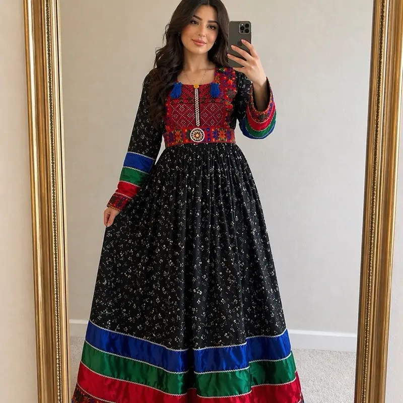 chinese dress ladies Afghan Gown Dress M
