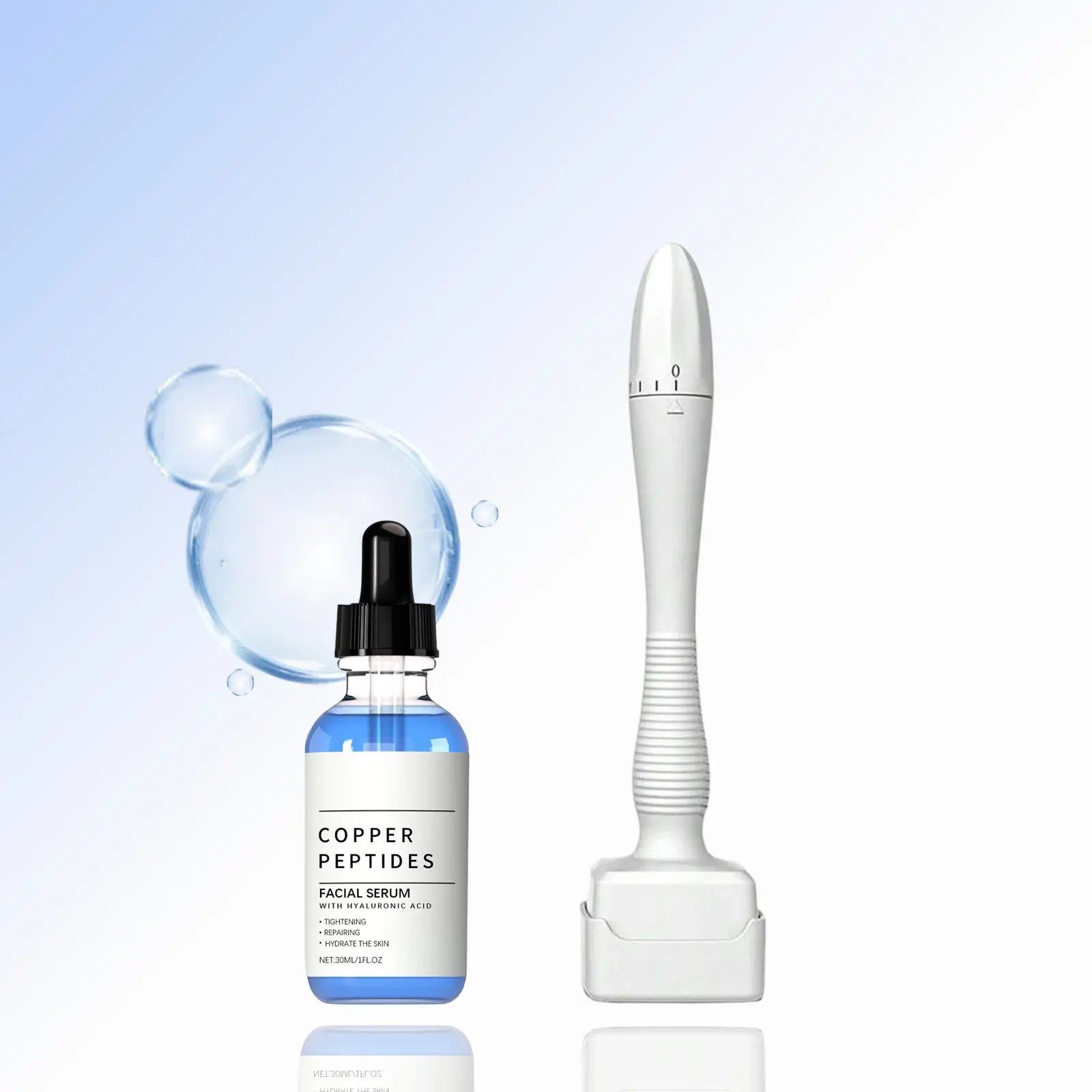 Copper Peptides Serum for Face - with GHK-Cu Peptide and Hyaluronic Acid - Anti-Aging Facial Serum