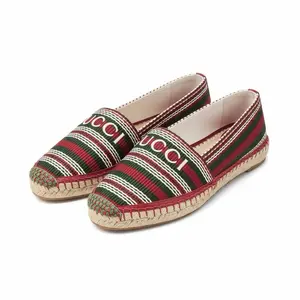 Gucci Sabella Embroidered Espadrilles Size 38.5