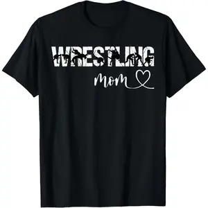 wrestling mom T-Shirt,Made of 100% cotton,High-quality print,Soft and comfortable to the touch