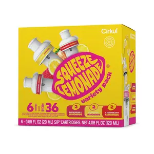 Cirkul LifeSip B-Vitamins Flavor Water Variety Pack, Makes 36 Drinks, No Sugar, Zero Calorie Drink Mix, (2 Fruit Punch, 2 Strawberry Kiwi, 2 Honeycrisp Apple)
