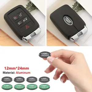 Land Rover  Car Remote Key Logo Emblem, Key Fob Case Badge Sticker, Designed for Remote Key Surfaces, Self-Adhesive Installation, Key Accessory for Exterior Identification and Decoration.