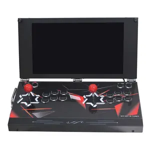 9800 in 1 Hand-held Portable Selected Arcade Game Console 17.5-inch HD Screen Dual Players Box DX, Retro Video Game Machine Search/Hide/Save/Load/Pause Games