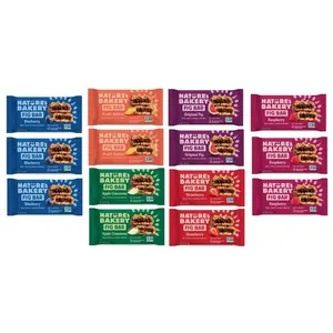 Nature's Bakery Ultimate Healthy Whole Wheat Fig Bars Variety Pack Sampler 14 Count All Natural Non GMO Low Carb Gluten Free Baked Snack Food Gift Box