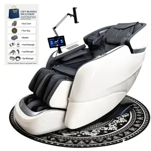 3xrelax Massage Chair BV-1 Shiatsu Massage Chair with Zero Gravity mode, Father's Day Gift,  Thai Massage mode, Heating,  S & L shaped Track, Voice Control & Remote Control, Phone Holder, Remote Phone Controller, 2026 New, White/Black