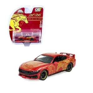 2024 FORD MUSTANG DARK HORSE "2026 CHINESE ZODIAC" 1/64 DIECAST MODEL CAR BY GREENLIGHT 30576-5C