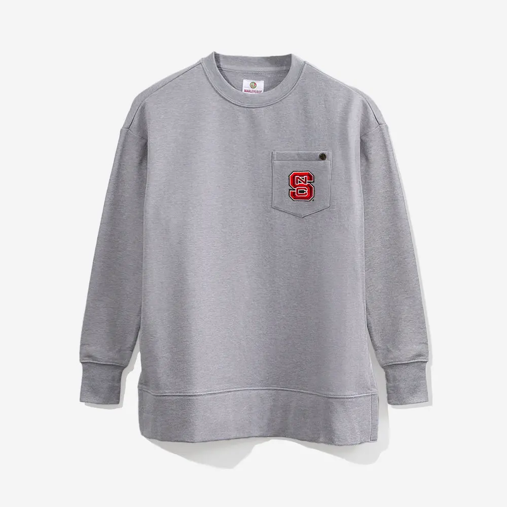NC State Wolfpack Crewneck Sweatshirt | Heathered Gray