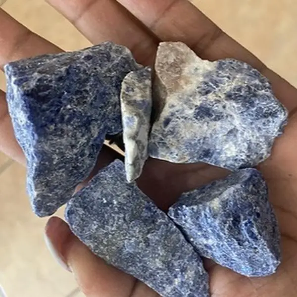 Raw Sodalite - Natural Mineral with Blue and Gray Coloration, Ideal for Various Applications