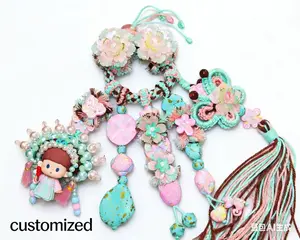 handmade phone charm bag charm