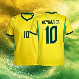 2026 Brazil Home And Away 10# Neymar 7# 11# Short-Sleeve Soccer Jersey
