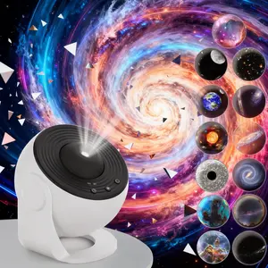Galaxy Projector 13 in 1 Planetarium Star Projector with Realistic Starry Sky Solar System Constellation Moon LED Multicolor Lighting for Kids Adults Bedroom Ceiling Home Theater Living Room Decor