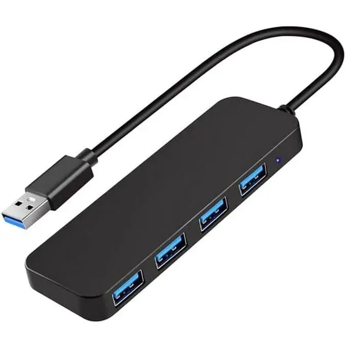 USB Hub,USB Splitter,USB 4-Port Extender Multiport USB Adapter,USB 3.0 Hub,4-Port USB Hub USB Splitter USB Expander for Laptop, , Flash Drive, HDD, Console, Printer, Camera,Keyborad,