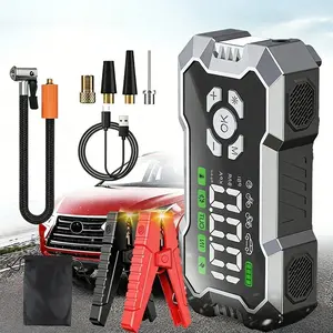 Portable 3000A Car Jump Starter 12V with Air Compressor, Battery Booster Pack for Gas & Diesel Vehicles