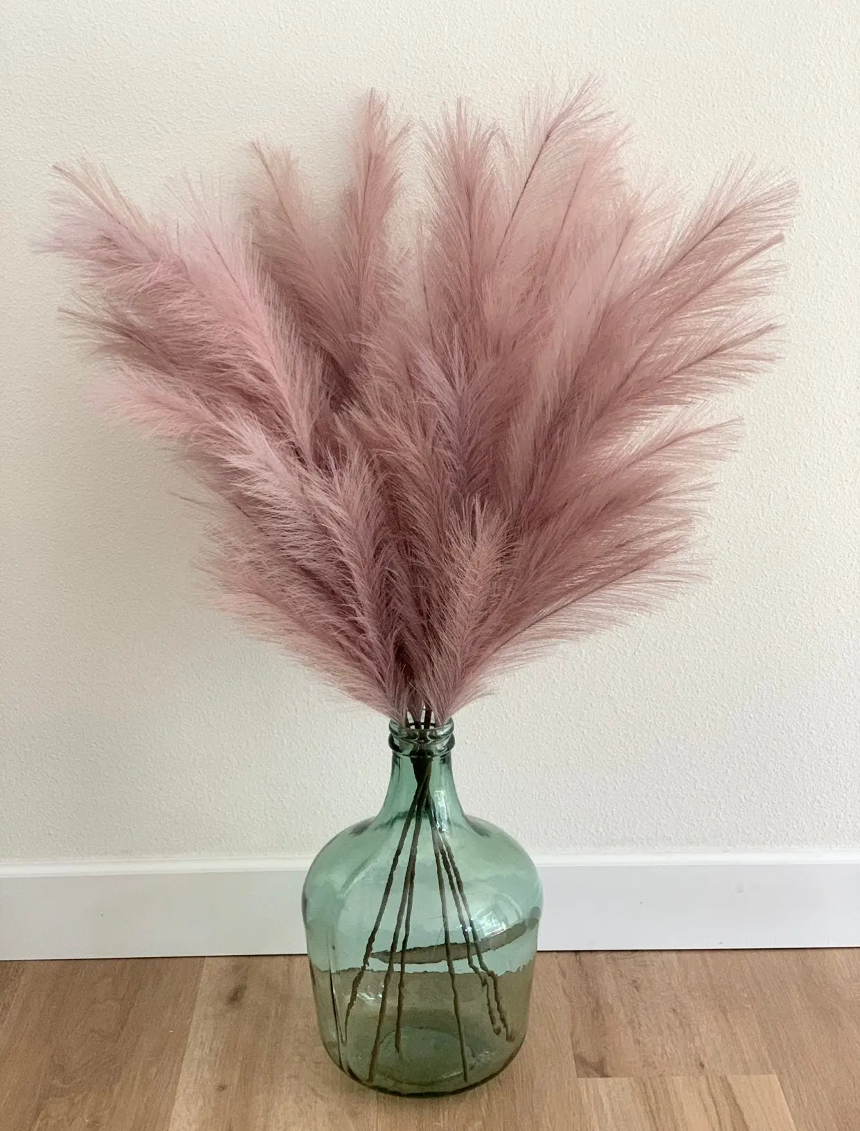 Large Faux Pampas Grass Artificial - Purple