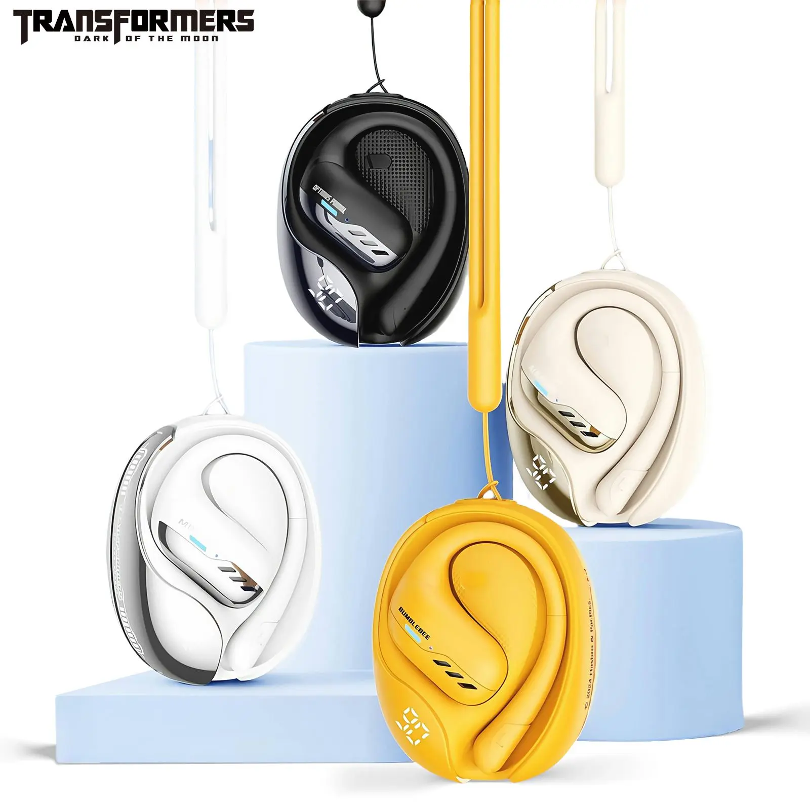 Transformers T55 Wireless Earphone, Long Battery Life in-ear Design Headphone with Built-in Microphone, Lightweight Headphones for Outdoor Sports, Audio