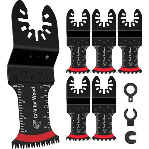 Oscillating  , 6 count Arc-Shaped Edge Multitool  Clean Cut for , Plastic, Power Oscillating Tool  Sharpener Multi Tool  Kits for  for