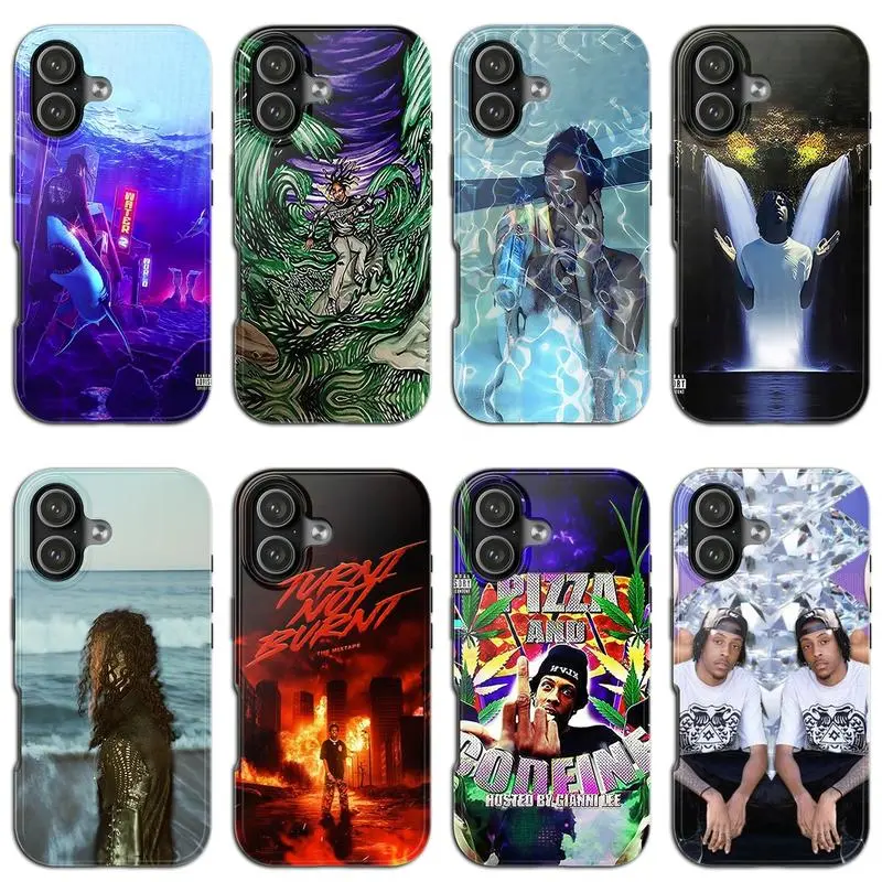 Rapper Aesthetic Phonecase Collection – Ch..ri..s Tr..a..vis, Underground Trap, Album Art, Psychedelic & Street Style Case for iPhone17 ProMax /16/15/14/13/12/11 Plus for Samsung phones, suitable for both men and women,
