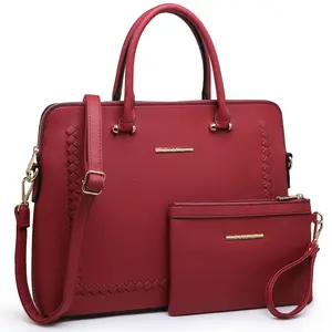Women Laptop Bag 14 Inch Computer Shoulder Bag Large Capacity Messenger Bag Business Office Professional Work Tote