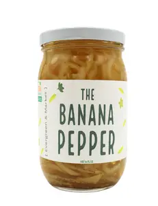 The Banana Peppers - Mild & Tangy Pickled Topping for Salads, Sandwiches & More