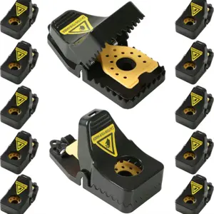 New Upgraded Version Cheese-Shaped Mouse Rat Traps Large-4 Pack for Home Kitchen & Living Room Effective Rodent Control Safe for Households & Kitchen