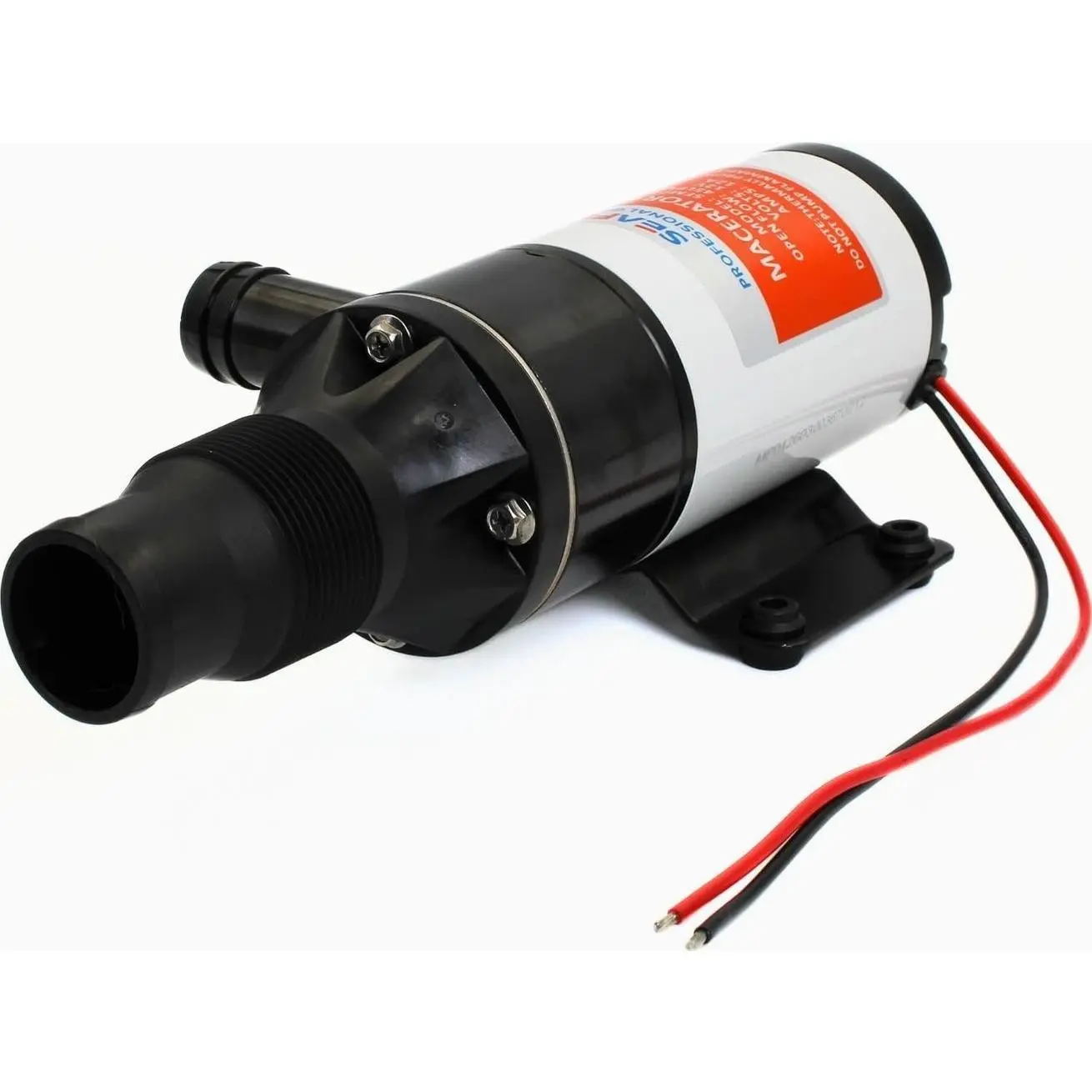 SEAFLO 01 Series Macerator Pump - 12V, 12 GPM (45 LPM) Open Flow, Self-Priming, Anti-Clog, Run-Dry, Heavy-Duty for RV, Boats, Yachts, Camper, & Marine, CE & Rohs Certified, 4-Year Warranty