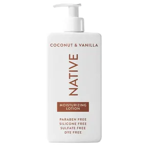 Native Body Lotion Contains Naturally Derived Plant-Based Moisturizers for Women and Men | Restores Dry Skin, Coconut & Vanilla, 16.5 fl oz