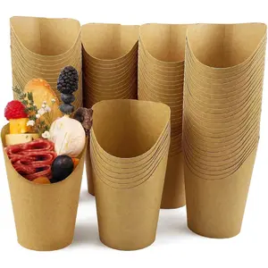 100 count  Fries Holder, 12oz Disposable Paper  Fry Cups Charcuterie Cups for all Occasions (12oz)
