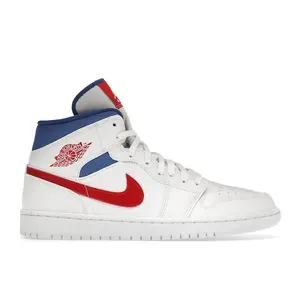 Jordan Women's 1 Mid White Red Royal, from StockX