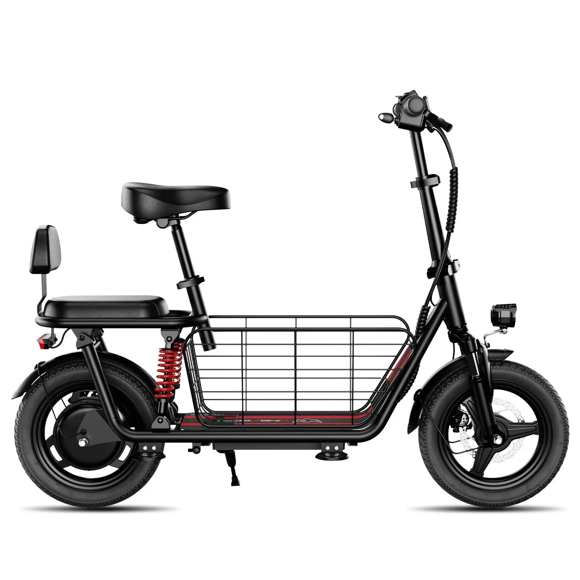 Windhorse C3 Electric Scooter 500W Motor 30-Mile Range 14-inch Tyre 20MPH Speed 48V Battery Child Seat Included 150kg Load Capacity