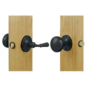 212 MAIN Deltana SDL980U19 Storm Door Latch with Round Lock, Solid Brass Construction, Weatherproof Design, Includes Mounting Bolts