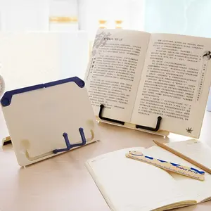 2pcs Adjustable Reading Book Stand - Ergonomic Bookends for Reading, Study, Music Score, Textbooks, Drawing & More - Space-Saving, Multi-Angle, Durable, and Portable Holder