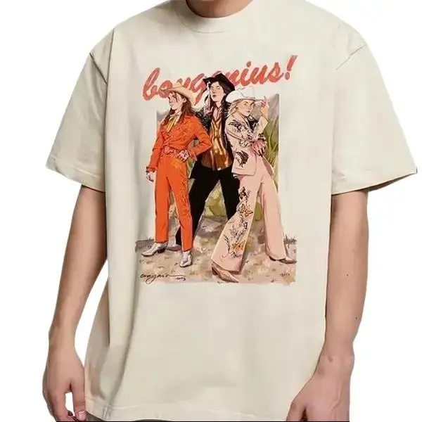 Boygenius Band Tee -    For Indie Rock Music Fans Shirt Casual Clothing