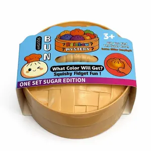 Water Sugar Series Expressive Big Dumpling Stress Relief Toy Squishy - 1PC, Stress Relief Toy For Adulta or Kids