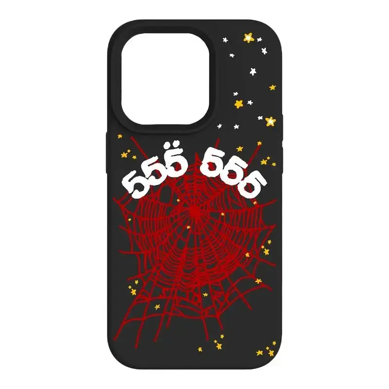 Hypebeast Vibes! Sp5der Web Punk Style Tough Case Compatible with iPhone, Y2K Streetwear Cover