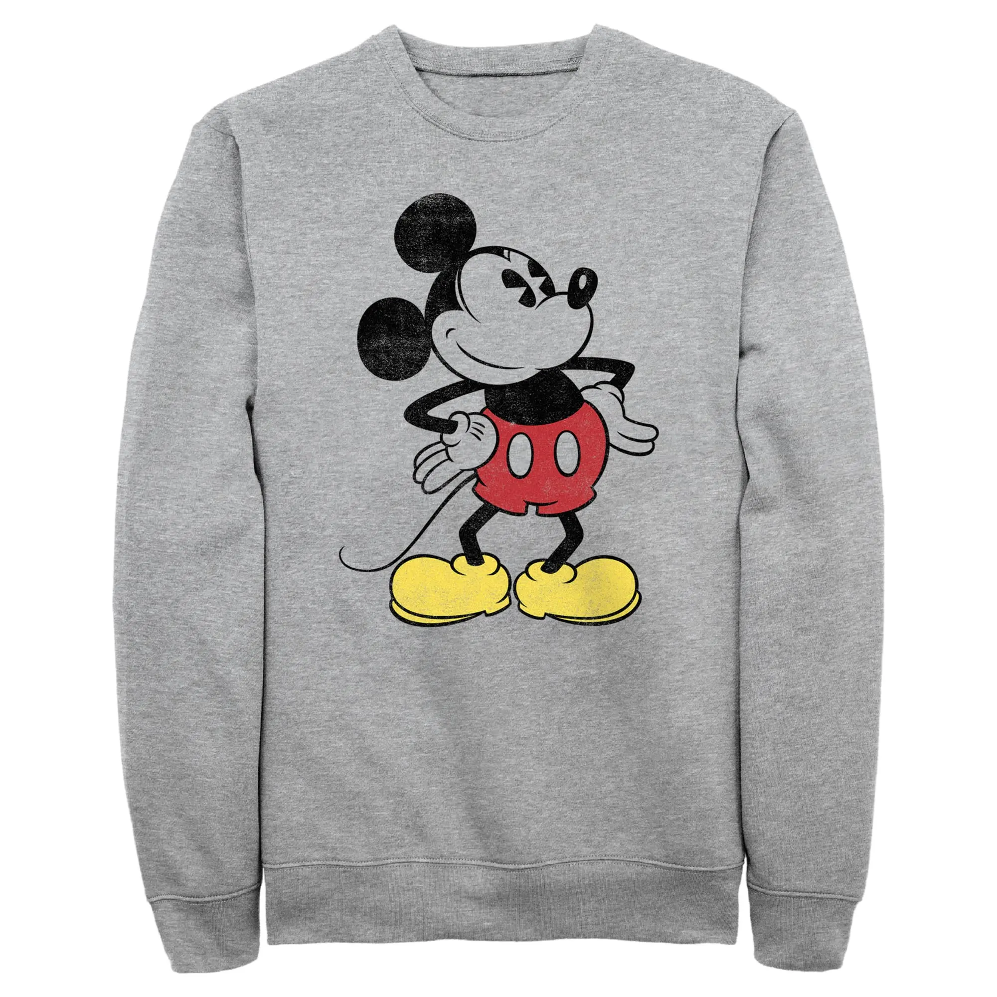 Men's Mickey & Friends Classic Mickey Distressed Sweatshirt
