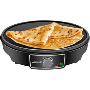 Brentwood TS-602BK 12-Inch Electric Non-Stick Crepe Pancake Maker Black