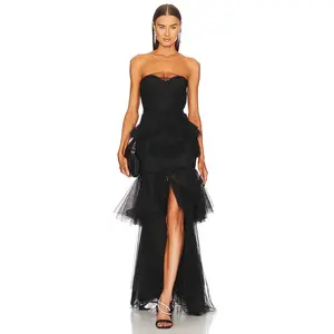Michael Costello x REVOLVE Alai Gown in Black