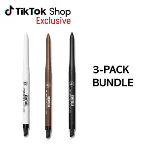 Revlon TikTok Exclusive ColorStay Matte Eyeliner 3 Pc Bundle - Waterproof, Long-Wear, Smudge-Proof, 24-Hour Wear, with Built-In Sharpener