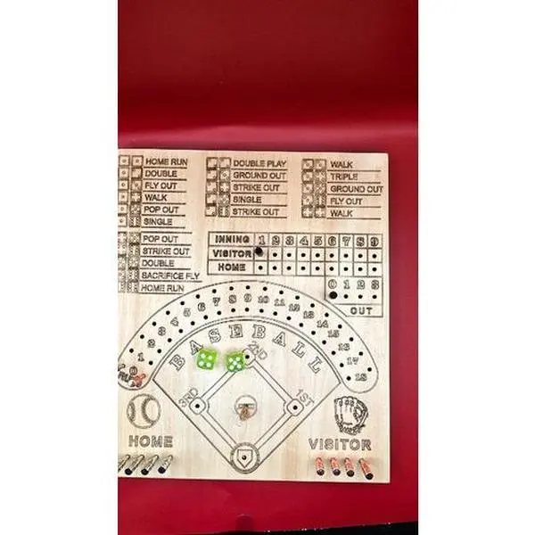 Baseball Dice Board Game, Family-Friendly Tabletop Toy for Casual Game Nights