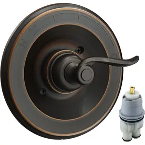 BT14096-OB Replacement for Windemere 14 Series Single-Function Valve Trim Kit Handle (RP46074 Cartridge Included),Compatiable with Delta Shower Faucet System Valve R10000 Series,Oil Rubbed Bronze