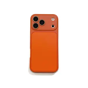 2-in-1 Full-Cover Case Large Viewing Area Compatible with iPhone 16 Pro Max & iPhone 17 Solid Color Case for iPhone 15/14/13
