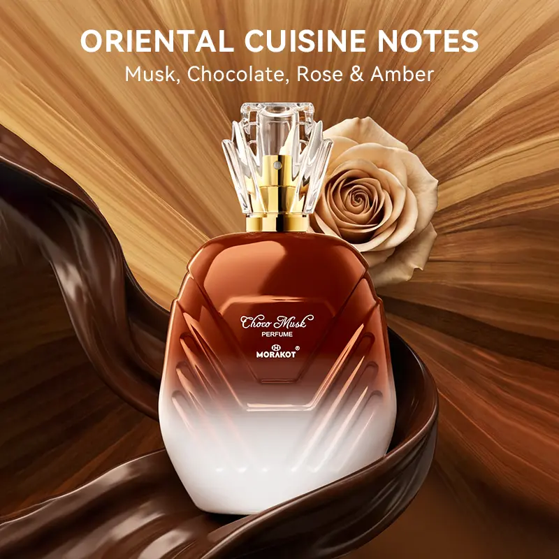 MORAKOT Chocolate Musk EDP, 75ml Oriental Gourmand Perfume with Dark Chocolate, Myrrh Amber & Vanilla Notes, 8+ Hour Stay for Unisex Wear