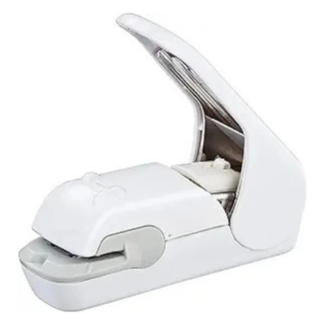 Stapleless Stapler, White Harinacs Press, Holeless for 5 Sheets Binding (SLN-MPH105W)