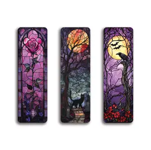 Stained Glass Spooky (Translucent) - UV Printed Acrylic Bookmark