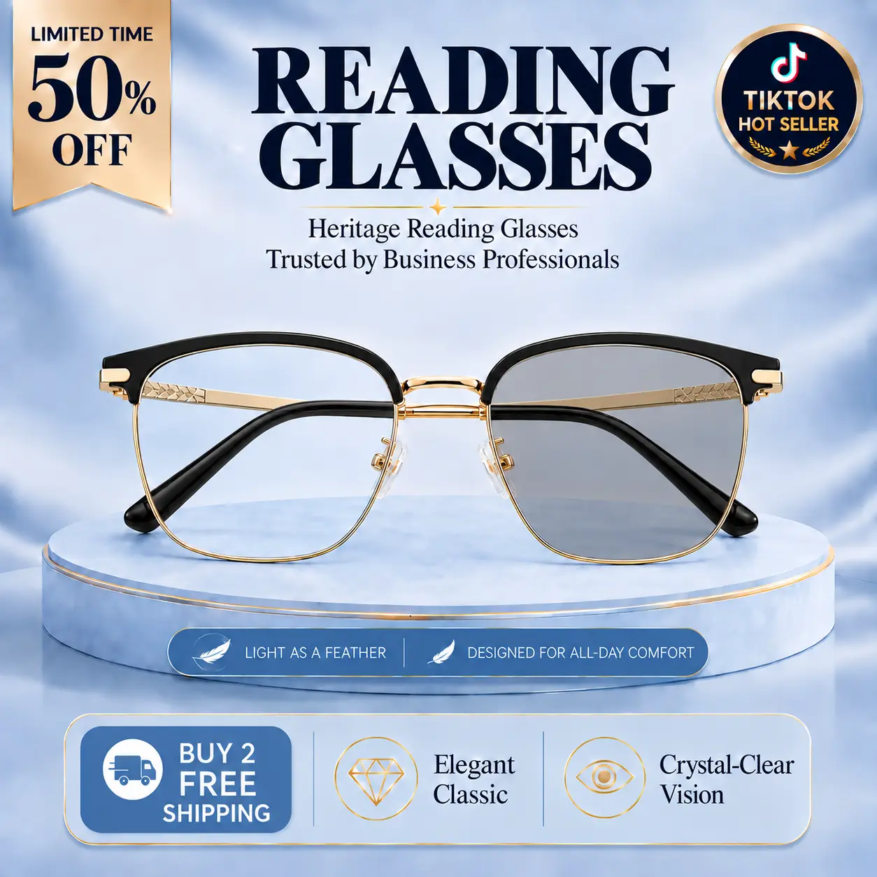 Unisex Polycarbonate Rectangular Full Rim Eyeglass Frames - High Quality Eyewear, Photochromic Anti-Blue Light Glasses for Close-Up Tasks, Reading Eyewear & Everyday Wear
