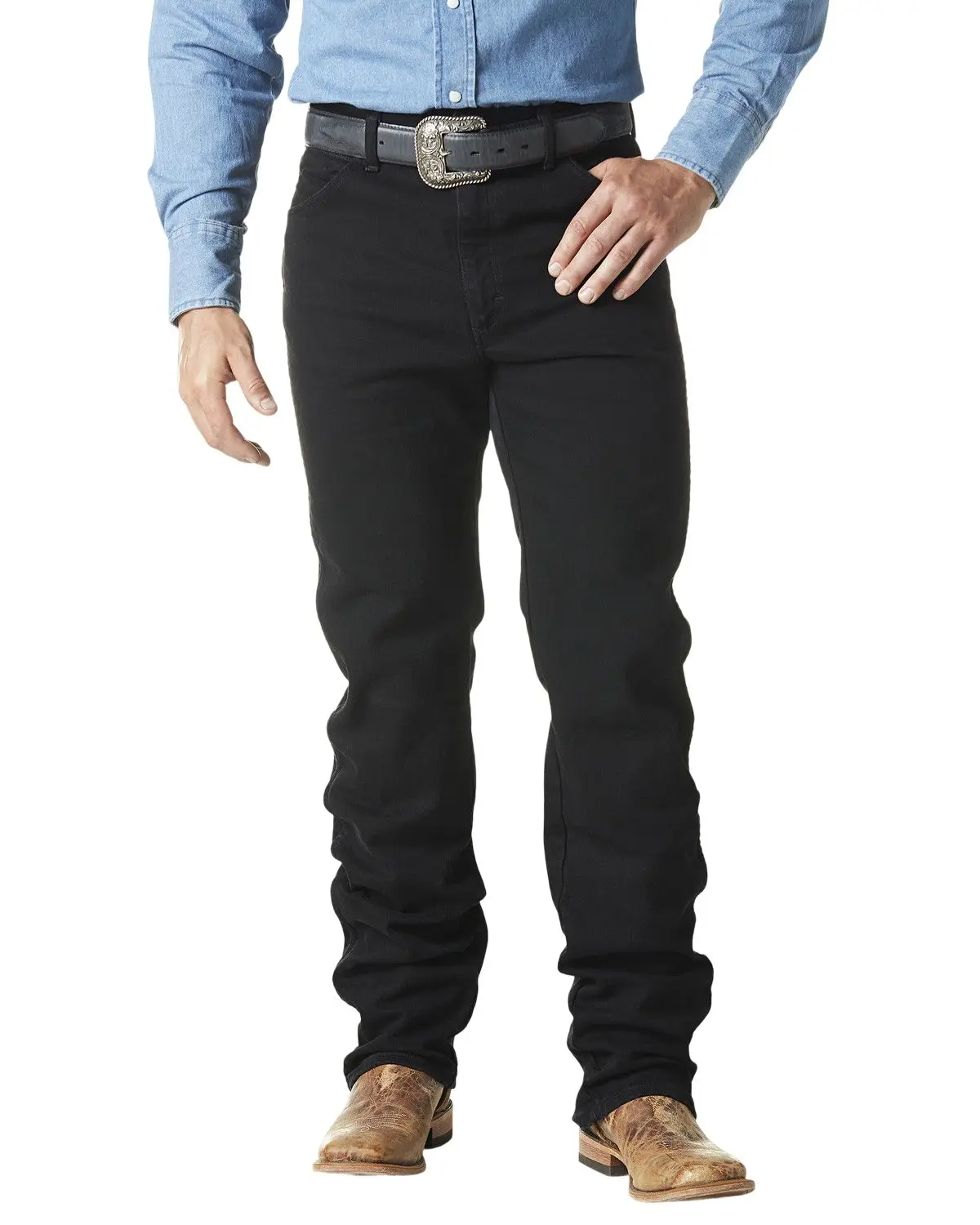 Wrangler Men's Men'S Cowboy Cut Straight Active Flex Stretch Denim Jeans - 112336395-Lng