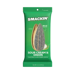 SMACKIN' Sunflower Seeds Sour Cream & Onion 6 pack - 1.5 oz bags SMACKIN' Sunflower Seeds Sour Cream & Onion 6 pack - 1.5 oz bags