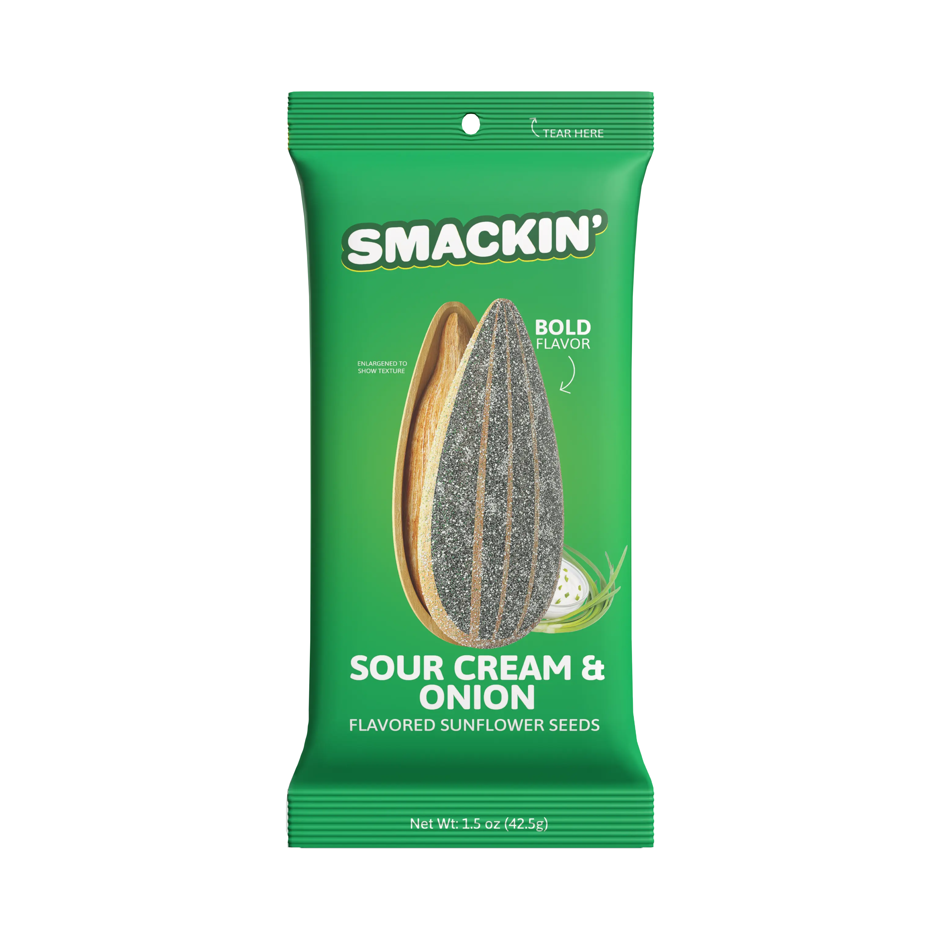 SMACKIN' Sunflower Seeds Sour Cream & Onion 6 pack - 1.5 oz bags